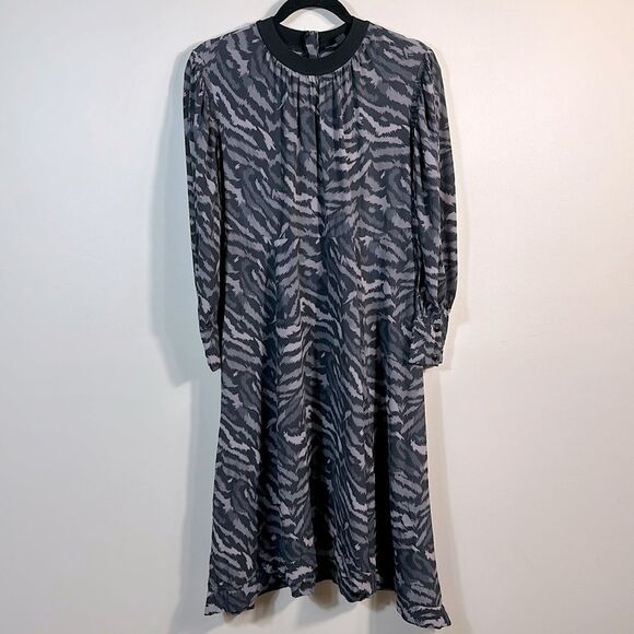 All Saints Fayre Remix Printed Dress Whimsigoth Spooky Dark Fairy Women Small - Picture 2 of 8